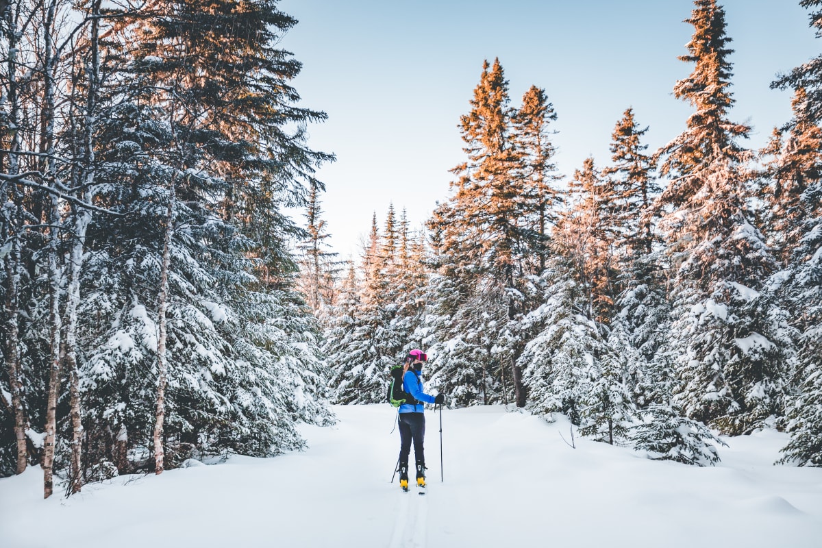 Personne en ski de fond.