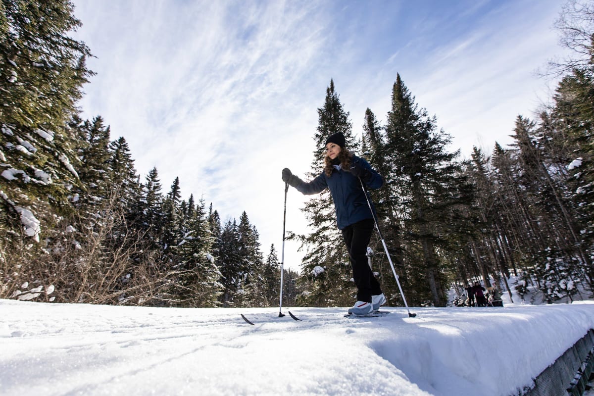 Ski de fond au Parc national de la Mauricie.