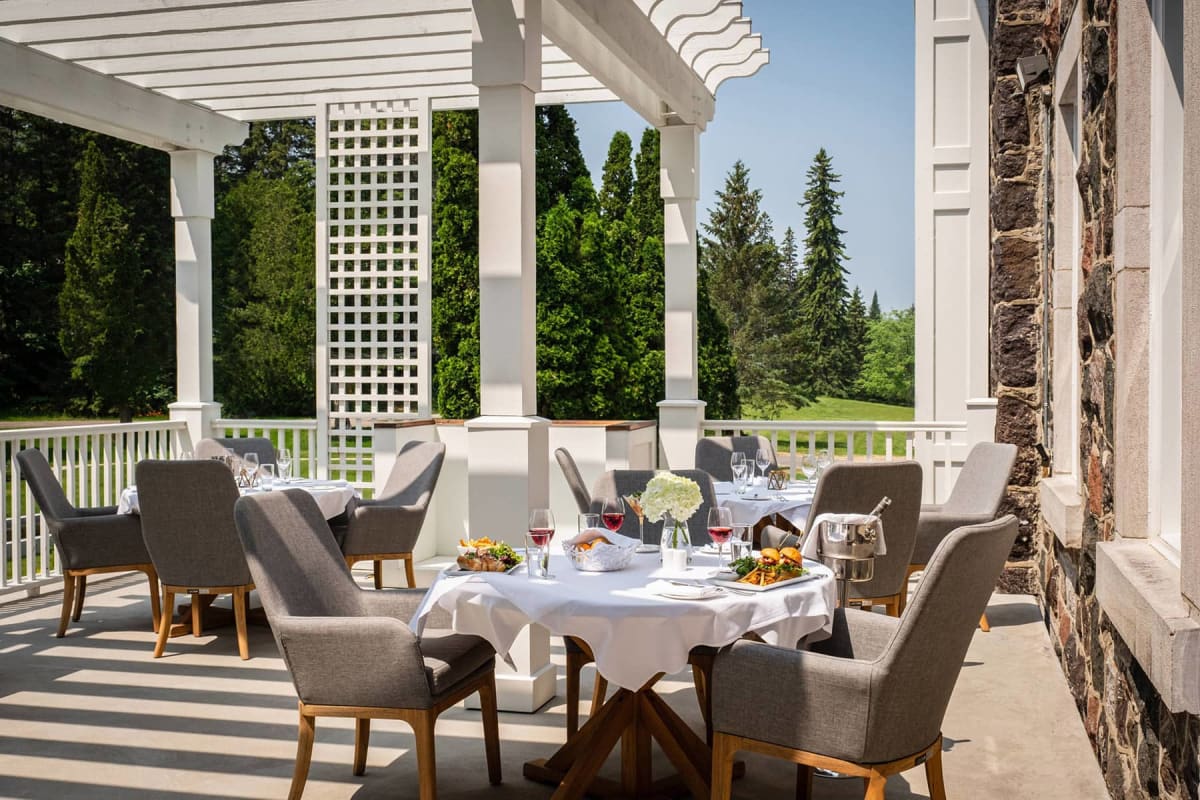 Terrasse du StoneHaven Le Manoir.