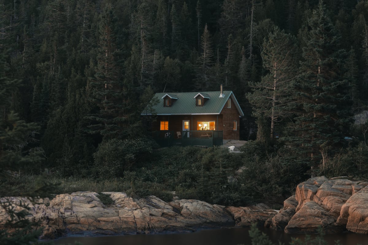 Chalet de la Ferme 5 étoiles en forêt.