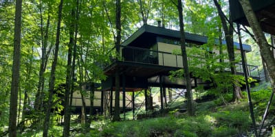 Les chalets de cabin Sutton.