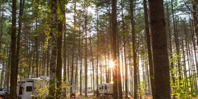 Des VRs au Camping Centre Touristique du Lac-Simon.