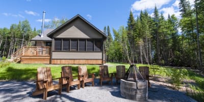 Chalets de la réserve faunique de Rimouski