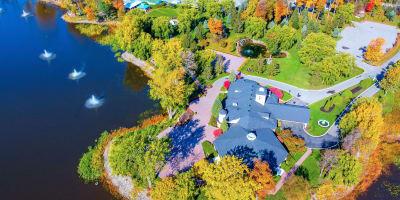 Vue aérienne du Château Vaudreuil