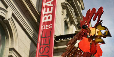 L'enseigne du musée des beaux-arts.