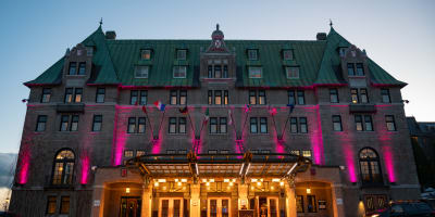 The Grand Marché Rose at Fairmont Le Manoir Richelieu.