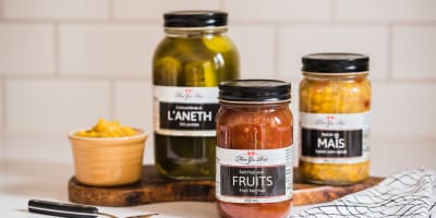 Des pots en conserve de la Ferme Guy Rivest 