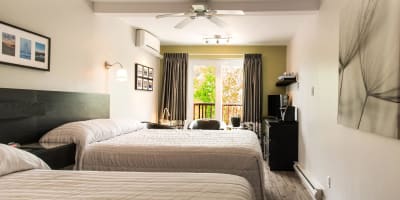 Hôtel-Motel Le Béluga - Chambre avec deux lits