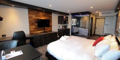 Chambre à l'Hôtel Le St-Germain.