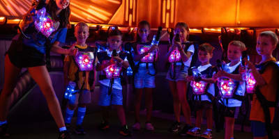 Children are playing Laser Tag