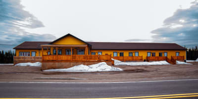 Hôtellerie Puamun en hiver.