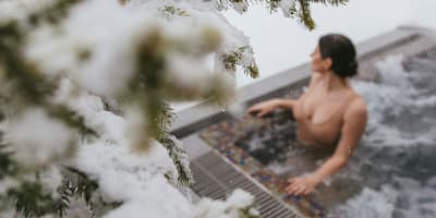Oasis et Spa du Capitaine en hiver.