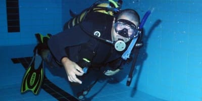 Cours de plongée sous-marine.
