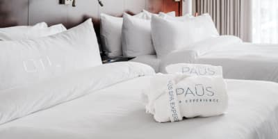 Bed with pillows