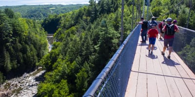  Le parc de la Gorge de Coaticook.