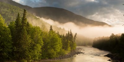 Paysage du Parc national des Hautes-Gorges-de-la-Rivière-Malbaie.