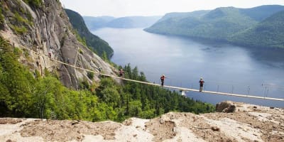 Parc national du Fjord-du-Saguenay - Via ferrata La Passerelle