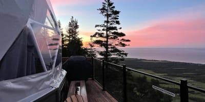 Geodome at sunrise.
