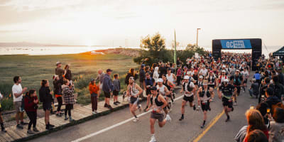 Départ du Québec Mega Trail.