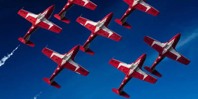AERO Gatineau-Ottawa Airshow - Seven planes in the sky