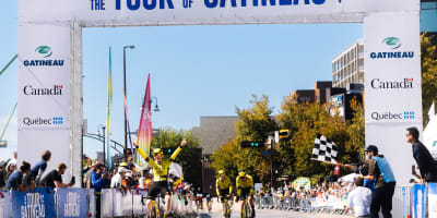Arrivée au Tour de Gatineau.