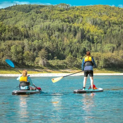 SUP sur la rivière Restigouche - 10 km