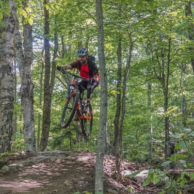 Vélo de montagne au Mont Sutton