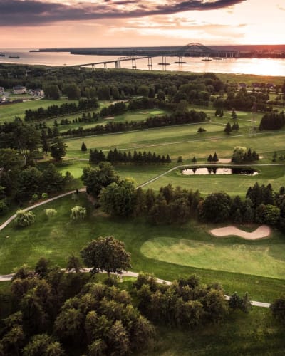 Terrain de golf.