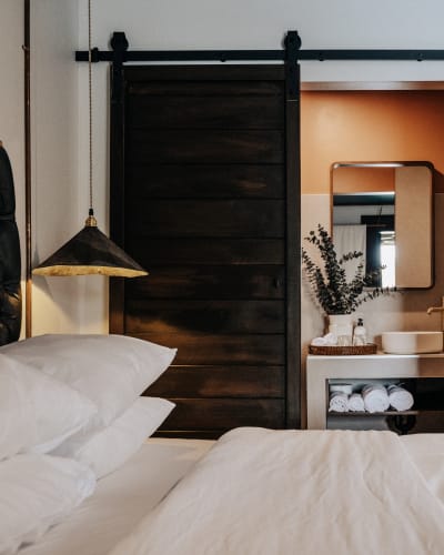 Chambre de l'Auberge Saint-Mathieu.