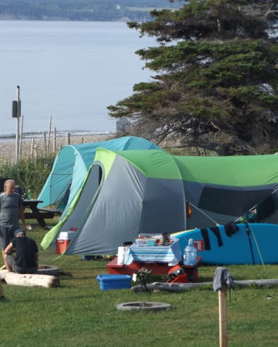 Camping à Cap Aventure en Gaspésie
