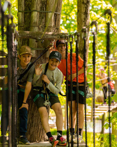 Children in a Aerial Adventure Park