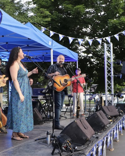 Fête national du Québec à Sainte-Anne-de-Bellevue: scène