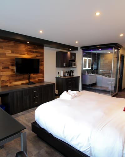 Chambre à l'Hôtel Le St-Germain.