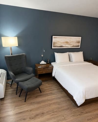 Chambre avec lit double.