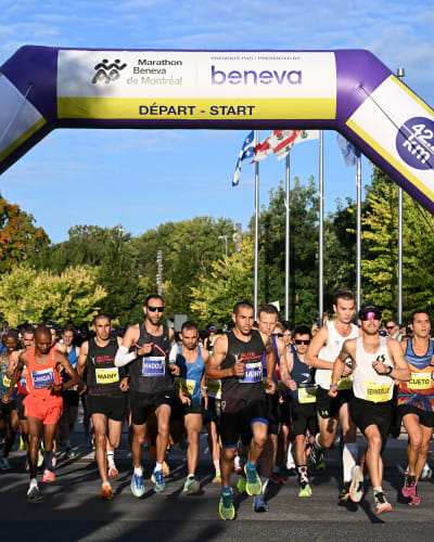 Marathon Beneva de Montréal - Départ d'un marathon