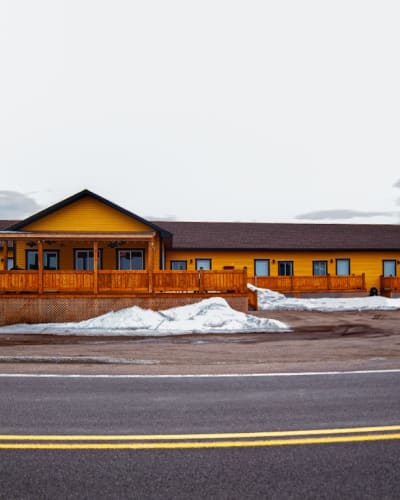 Hôtellerie Puamun en hiver.