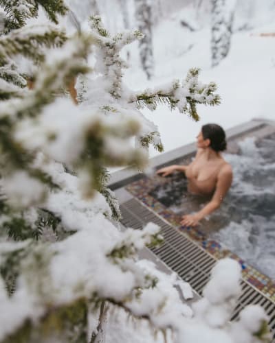 Oasis et Spa du Capitaine en hiver.
