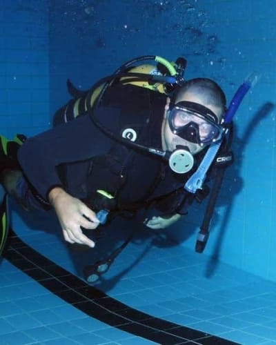 Cours de plongée sous-marine.