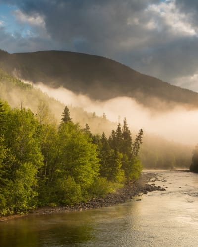 Paysage du Parc national des Hautes-Gorges-de-la-Rivière-Malbaie.