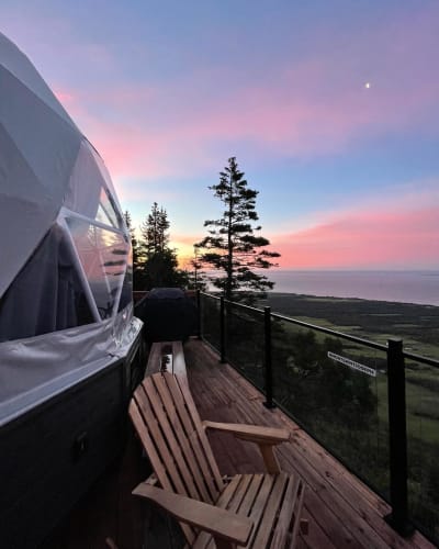 Geodome at sunrise.