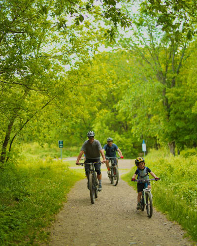 Bike path in Brome-Missisquoi