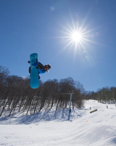 Snoprk au Sommet Saint-Sauveur, versant Avila.