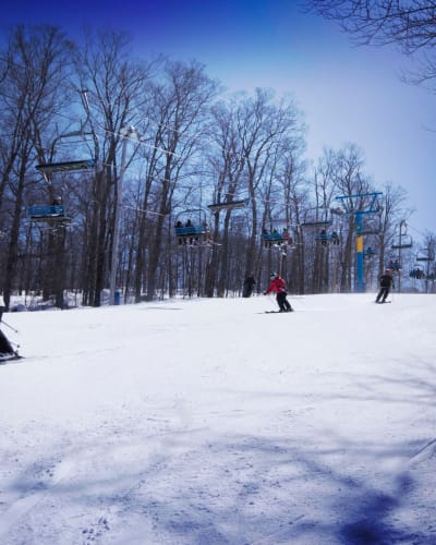 Piste de ski à Mont Habitant.