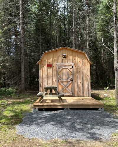 Cabane en bois.