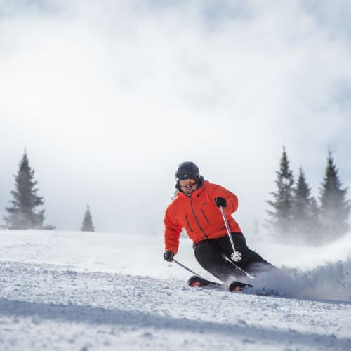 Downhill skiing