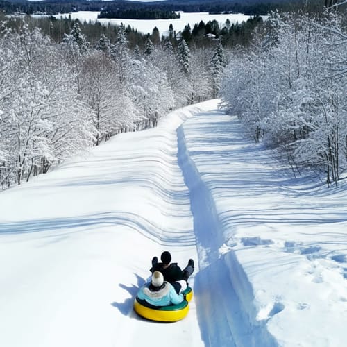 Glissade sur tube