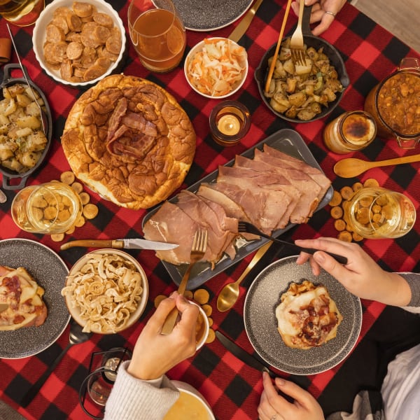 Plats de la Cabane à pommes à Labonté de la pomme.