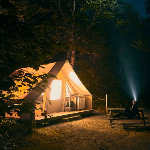 Camping au Parc national du Mont-Orford : secteur du Lac-Fraser et du Lac-Stukely