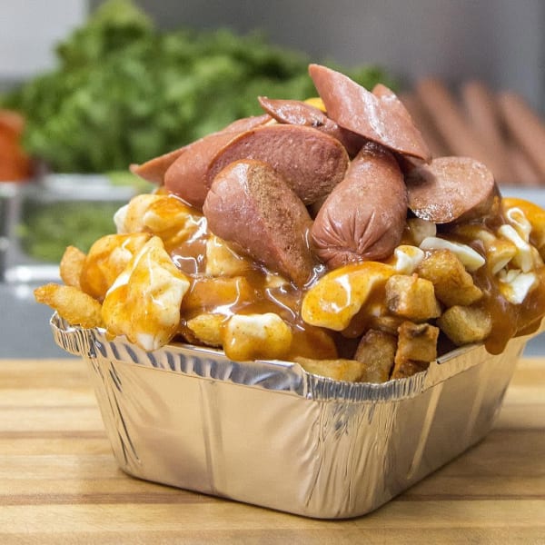 Poutine aux saucisses. 