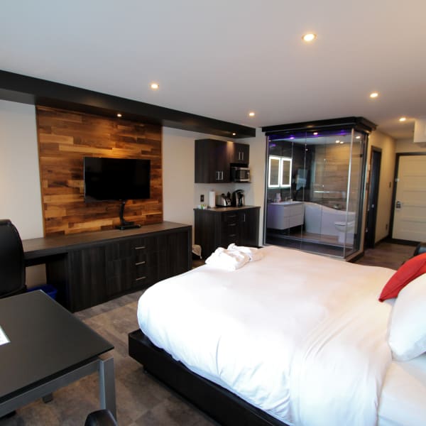 Chambre à l'Hôtel Le St-Germain.